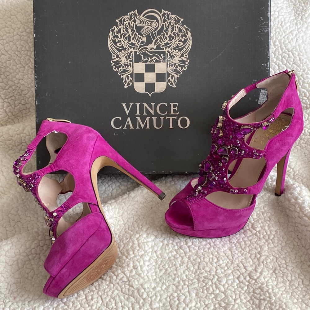 Vince Camuto Jobelle Suede Heels